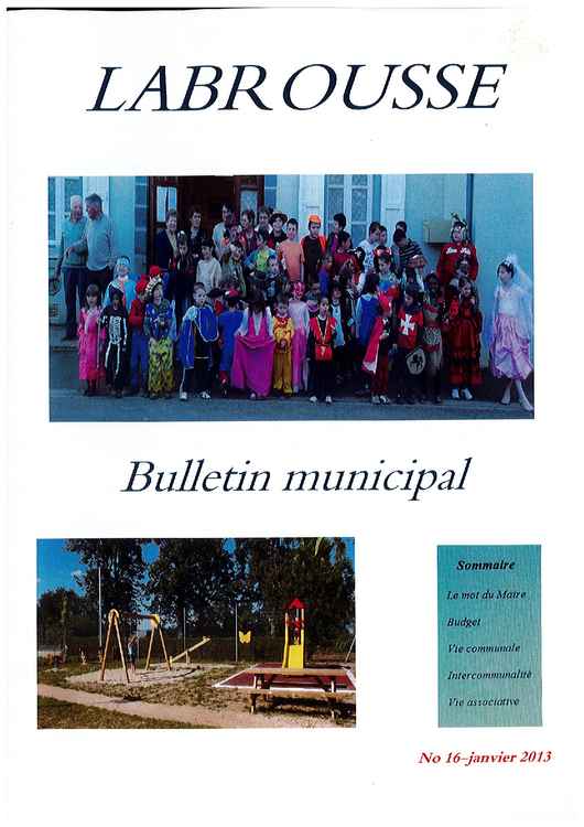 BULLETIN LABROUSSE N°16 JANVIER 2013