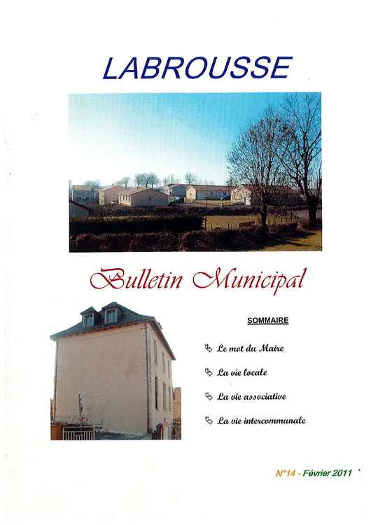 BULLETIN LABROUSSE N°14 FEVRIER 2011