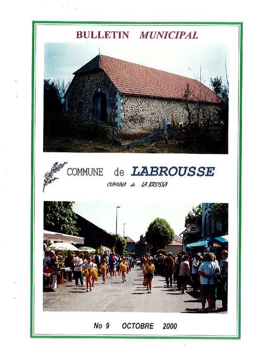 BULLETIN LABROUSSE N°9 OCTOBRE 2000